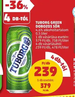 PENNY TUBORG GREEN DOBOZOS SÖR 0,5l ajánlat