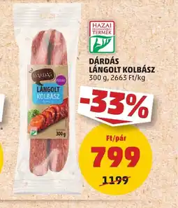 PENNY DÁRDÁS LÁNGOLT KOLBÁSZ 300 g ajánlat