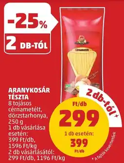 PENNY ARANYKOSÁR TÉSZTA 250g ajánlat