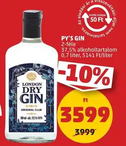 PENNY PY'S GIN 0,7l ajánlat
