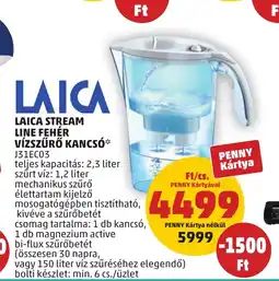 LAICA STREAM LINE FEHÉR VÍZSZŰRŐ KANCSÓ