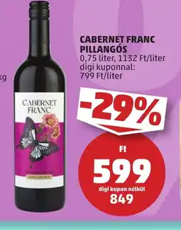 PENNY CABERNET FRANC PILLANGÓS 0,75l ajánlat
