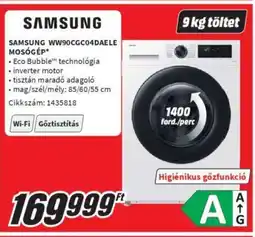 Media Markt SAMSUNG WW90CGC04DAELE MOSÓGÉP ajánlat