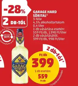 GARAGE HARD SÖRITAL 0,4l