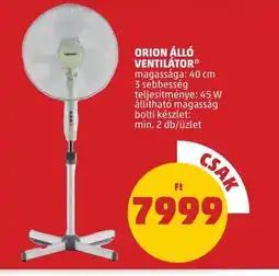 ORION ÁLLÓ VENTILÁTOR