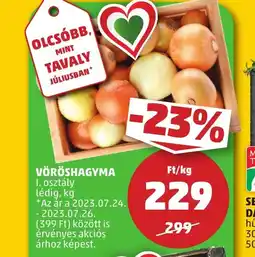 PENNY VÖRÖSHAGYMA 1kg ajánlat