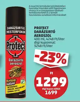 PENNY PROTECT DARÁZSIRTÓ AEROSZOL 400ml ajánlat