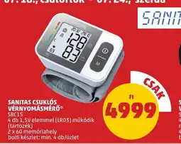 PENNY SANITAS CSUKLÓS VÉRNYOMÁSMÉRŐ 1db ajánlat