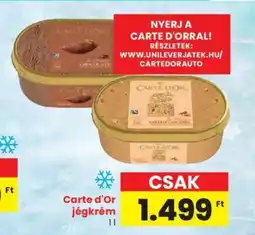 Spar Carte d'Or jégkrém 1l ajánlat