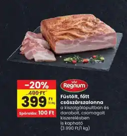 Spar Füstölt, főtt császárszalonna 10dkg ajánlat