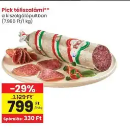 Spar Pick téliszalámi 10dkg ajánlat