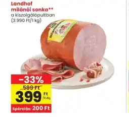Spar Landhof milánói sonka ajánlat