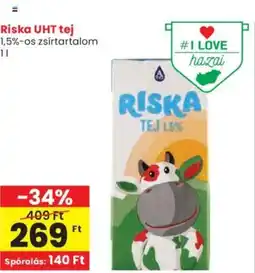 Spar Riska UHT tej 1l ajánlat