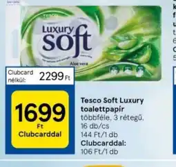 Tesco Tesco Soft Luxury toalettpapir ajánlat