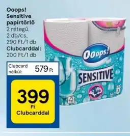 Tesco Ooops! Sensitive papírtörlő ajánlat