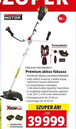 Lidl PARKSIDE PERFORMANCE® Prémium akkus fűkasza ajánlat