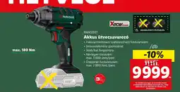 Lidl PARKSIDE® Akkus ütvecsavarozó 1db ajánlat