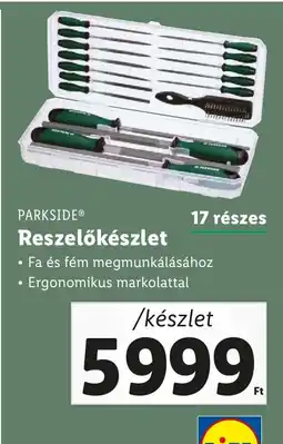 Lidl PARKSIDE® Reszelőkészlet /készlet ajánlat