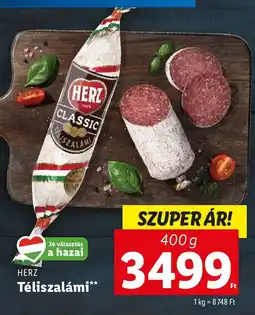 Lidl HERZ Téliszalámi 400g ajánlat