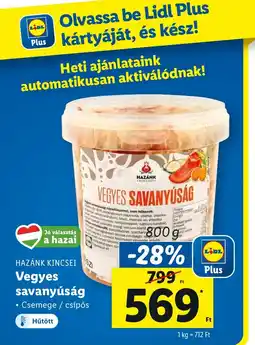 Lidl HAZÁNK KINCSEI VEGYES SAVANYÚSÁG 800g ajánlat