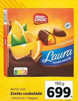 Lidl MISTER CHOC Zselés csokoládé 190g ajánlat