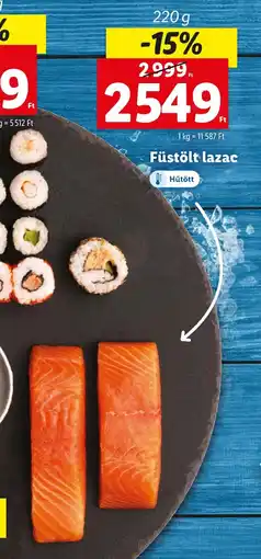 Lidl Füstölt lazac 220g ajánlat