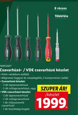 Lidl PARKSIDE® Csavarhúzó- / VDE csavarhúzó készlet ajánlat