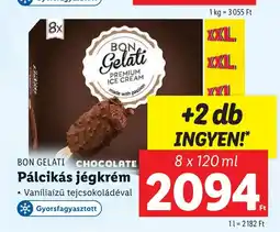 Lidl BON GELATI Pálcikás jégkrém 8x120ml ajánlat