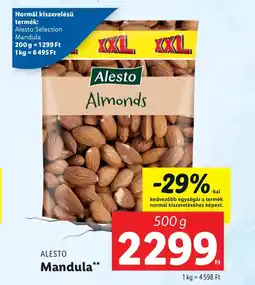 Lidl ALESTO Mandula 500g ajánlat