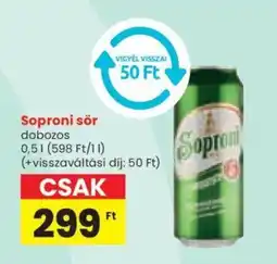 Spar Soproni sör 0,5l ajánlat