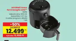 Spar GOURMETmaxx forró levegős sütő 1db ajánlat
