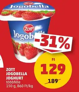 PENNY Zott Jogobella joghurt 150 g ajánlat
