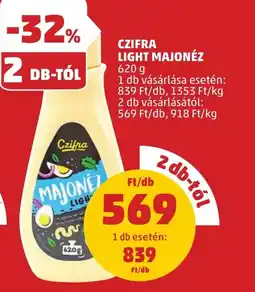 PENNY Czifra Light Majonéz 620 g ajánlat