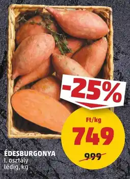 Édesburgonya 1. osztály