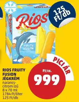 PENNY Rios Fruity Fusion jégkrém 8 x 70 ml ajánlat