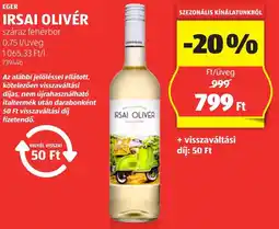 ALDI Eger Irsai Olivér 0,75 l ajánlat
