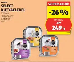 ALDI Romeo Select kutyaeledel 300 g ajánlat
