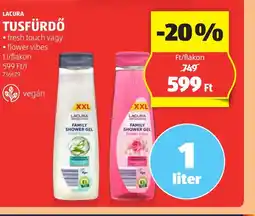 ALDI Lacura tusfürdő 1 liter ajánlat