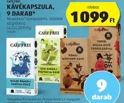 ALDI Cafe Frei kávékapszula, 9 darab ajánlat