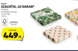 ALDI Kokett szalvéta, 40 darab ajánlat