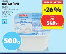 ALDI Milsani Krémtúr 500 g ajánlat