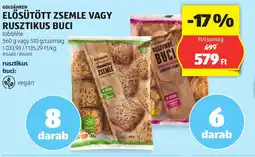 ALDI Gold ZSEMLEhren elősütött zsemle vagy rusztikus buci ajánlat