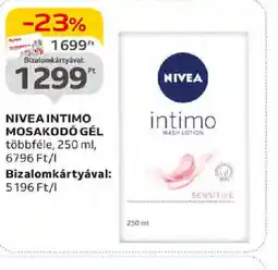 Auchan Nivea Intimo mosakod gél 250 ml ajánlat