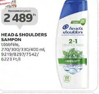 Auchan Head & Shoulders sampon ajánlat