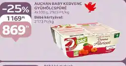 Auchan Auchan Baby Kedvenc gyümölcs püré ajánlat