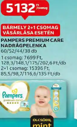 Auchan Pampers Premium Care nadrágpelenka ajánlat
