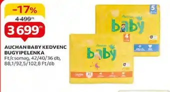 Auchan Auchan Baby kedvenc bugyipelenka ajánlat