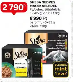 Auchan Sheba nedves macskaeledel ajánlat