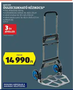 ALDI WORKZONE ÖSSZECSUKHATÓ KÉZIKOCSI 1db ajánlat