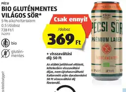 ALDI PÉCSI BIO GLUTÉNMENTES VILÁGOS SÖR 0,5l ajánlat